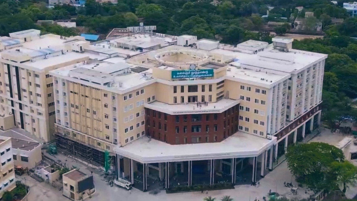 Even surgeries are done free of charge at Kalaignar Super Specialty Hospital 