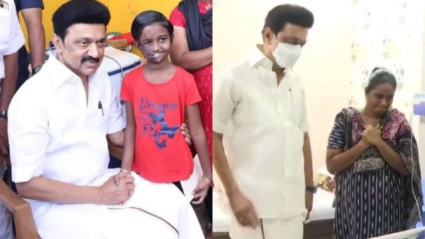 Tamil Nadu CM Stalin gives house land patta for Girl Tanya 