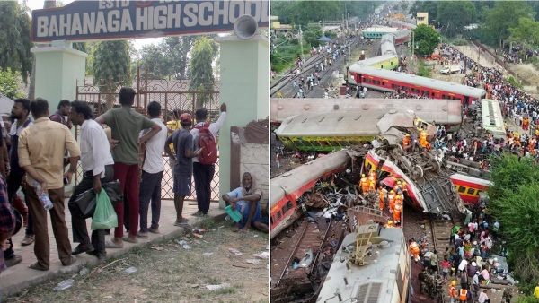 Demolition of the building of the school where the bodies of the victims of the Odisha train accident were kept