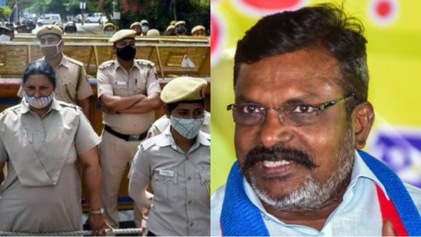 Thirumavalavan demand action againts Andhra police who entered in Tamilnadu border and harrashed Tamilnadu women Thirumavalavan demand action againts Andhra police who entered in Tamilnadu border and harrashed Tamilnadu women