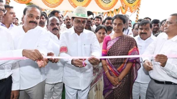 Telangana Chief Minsiter Chandrashekhar Rao inaugurates Medha Rail Coach Factory