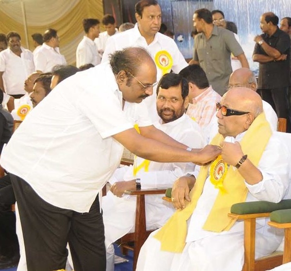 September 2007 On the 23rd! J.Anbazhagan who cut down the BJP flag pole! 