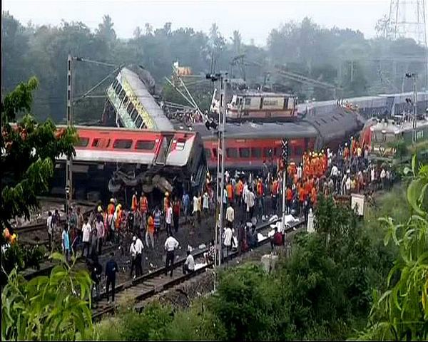  Drone footage of Odisha Train Accident, this is Biggest train accident in two decades 