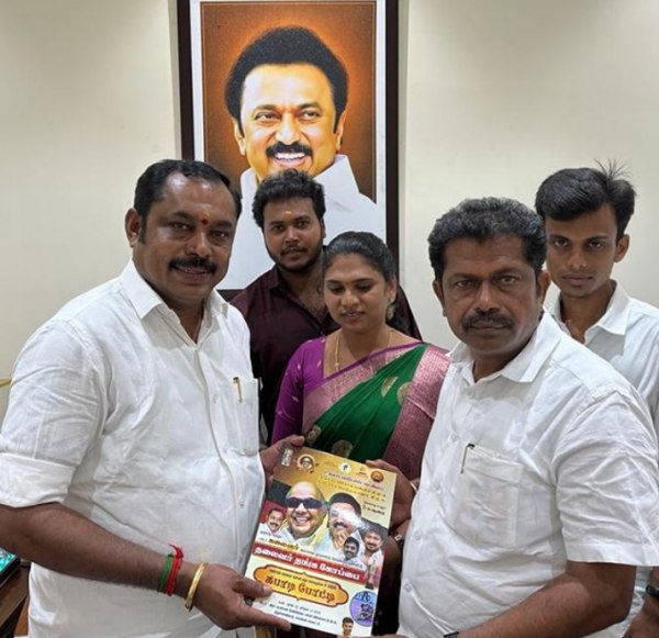 DMK union secretary Thangavel has requested Minister KN Nehru about Tiruchengode constituency 