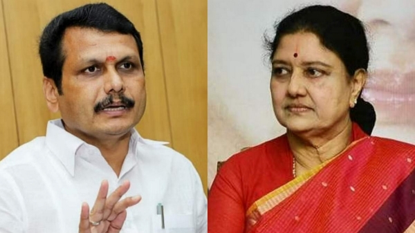 Sasikala condemns Senthil balaji continues as ministe after ed arrest