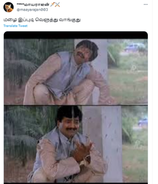 Social media Trending memes on heavy rain and flood like situation in Chennai 