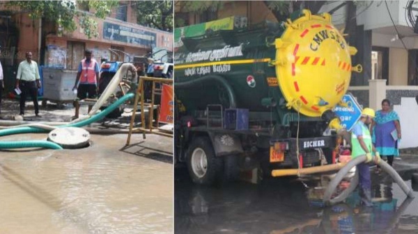 Chennai water board said 2000 workers involved in water clearance works 