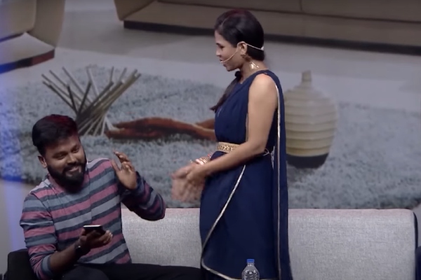 Manimegalai slaps Hussain in a reality show 