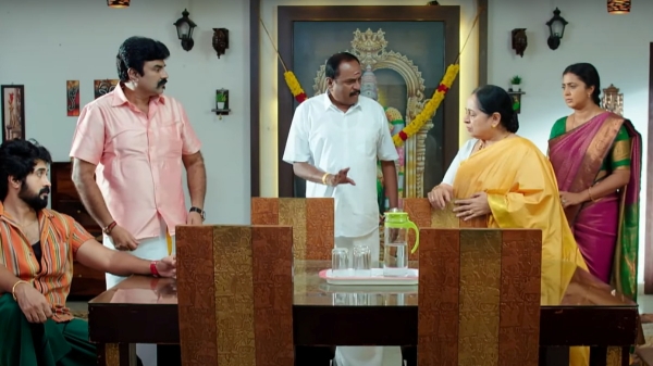 Ethirneechal serial 2023 June 29th episode update Shakthi dared to kill Gunasekaran 