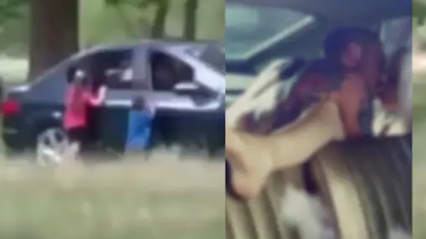 Did mother of 2 child romance with her boy friend in the sight of childs and what happened