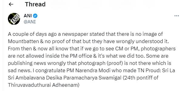 Some news reports mischievous about Sengol, says Thiruvavaduthurai Adheenam Some news reports mischievous about Sengol, says Thiruvavaduthurai Adheenam