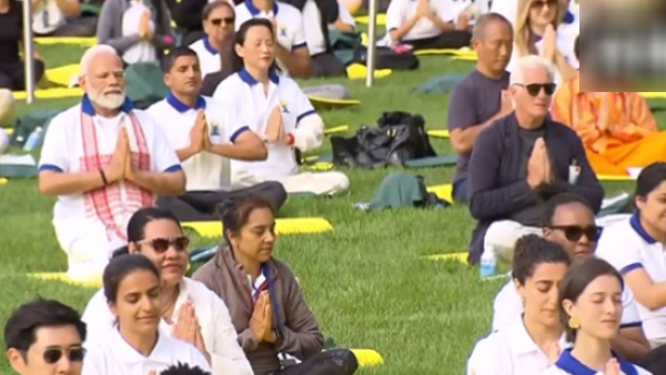 International Yoga Day Pride of India led by Prime Minister Modi at UN 