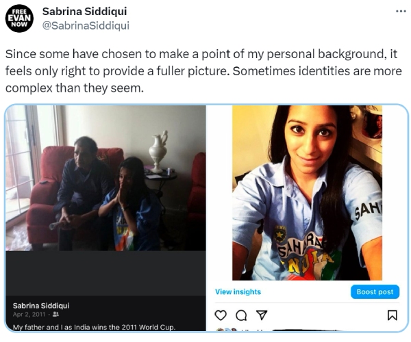 Journalist Sabrina Siddiqui who raised questio to PM Modi in US, now reply to trollers and says this with 2 photos