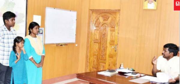 Immediate action: Collector recommends to allocate house for the girl who asked CM Stalin for help 