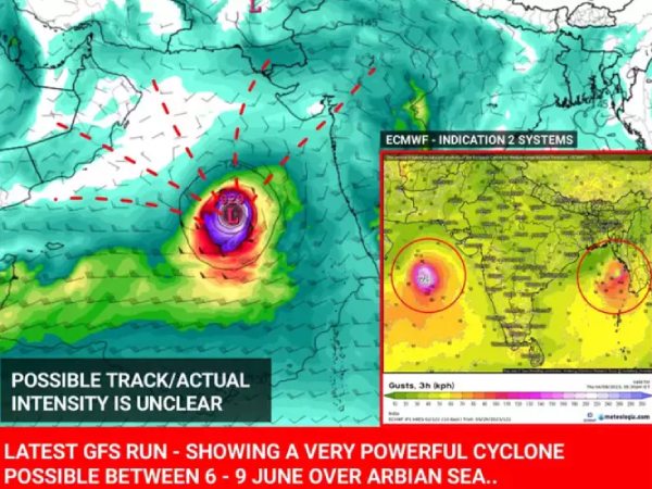 weatherman and southwest monsoon both depression have very favourable environmental conditions to intensify, warns cmwf