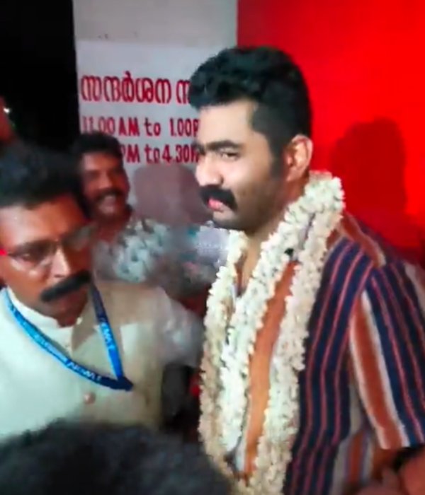 Kerala man who molested actress Nandita in a bus got a huge welcome outside his jail 