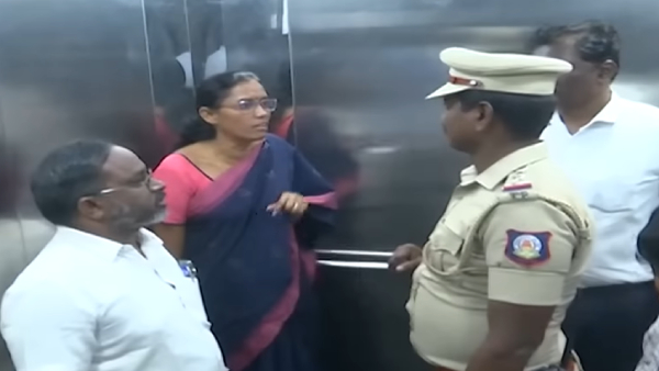 Karur MP Jothimani, who went to Omandurar Government Hospital to see Minister Senthilbalaji 