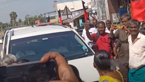 Alcohol destroys the family! Close the Tasmac shop! Minister Kayalvizhi selvaraj car is blocked by women 