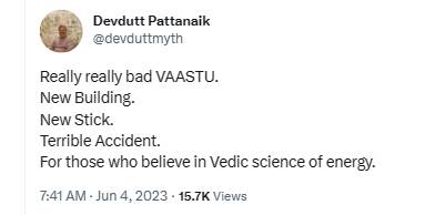 Is Sengol causing disasters to people of India after installing in the parliament? 