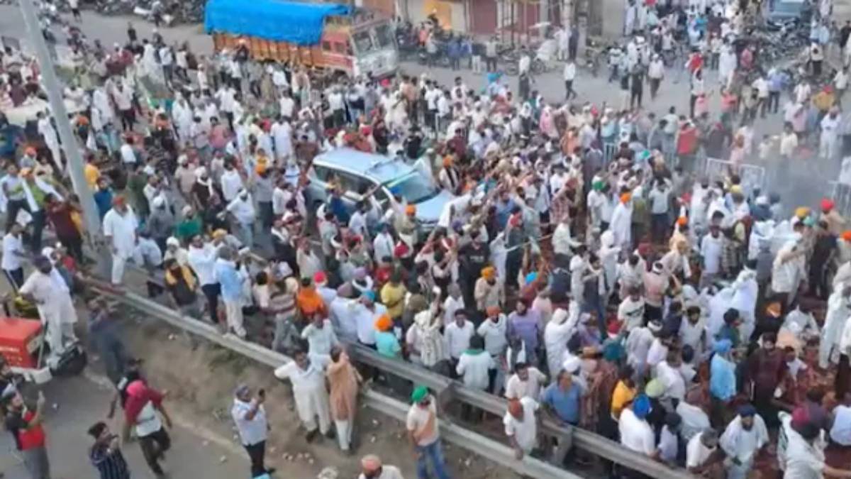 Haryana BJP government lathi-charged farmers who fought for minimum source price for sunflower seeds Haryana BJP government lathi-charged farmers who fought for minimum source price for sunflower seeds