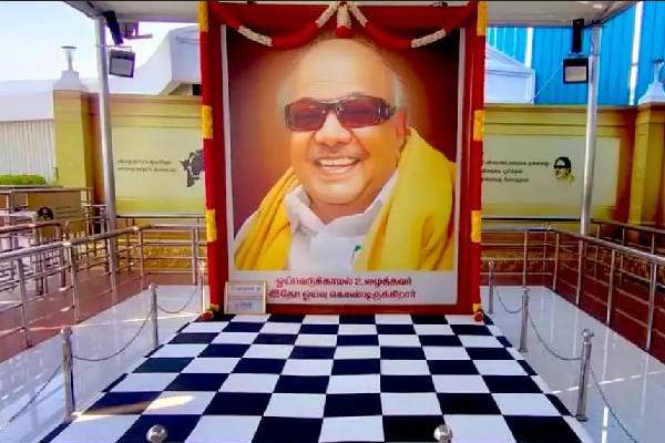 Former Chief Minister Karunanidhi Memorial to open on Aug.7 : CM M.K.Stalin 
