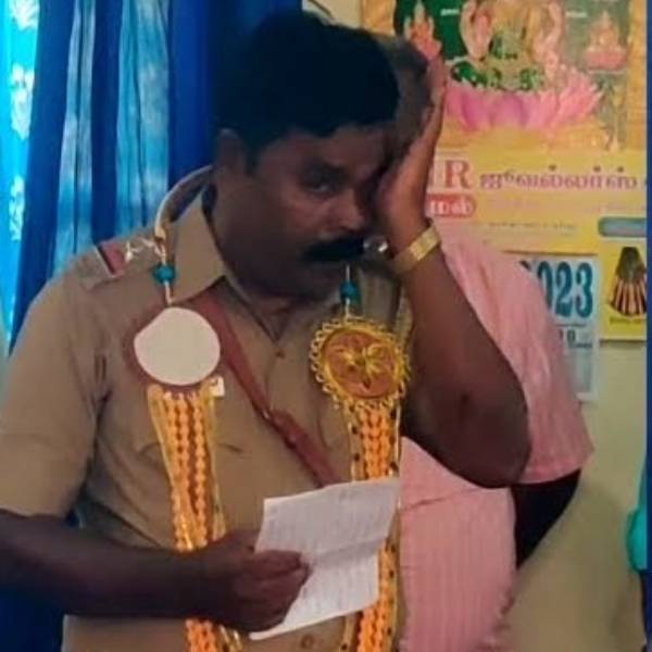 Dharmapuri : Pennagaram Police SI Retirement video goes storm in internet 