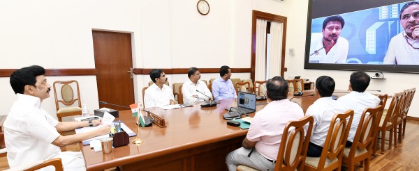 CM Stalin meeting with Udhayanidhi stalin from Odisha about train accident 