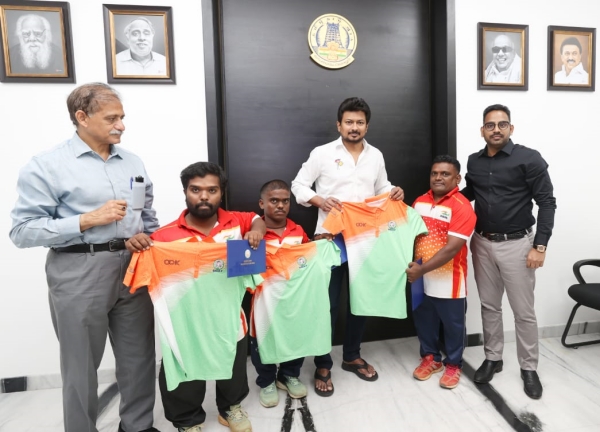  Udhayanidhi Stalin has provided financial assistance to disabled athletes to participate in the tournament in Germany