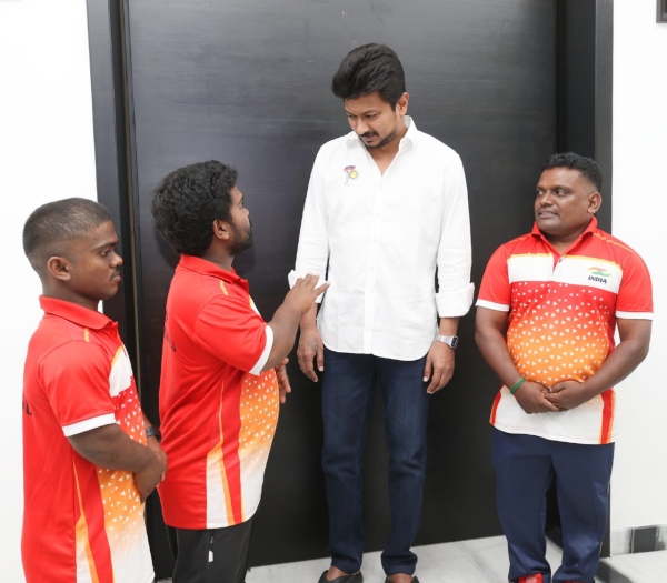  Udhayanidhi Stalin has provided financial assistance to disabled athletes to participate in the tournament in Germany