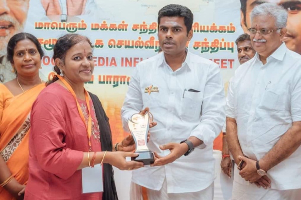 BJP supporter Uma gargi arrested again for defaming actor vijay 