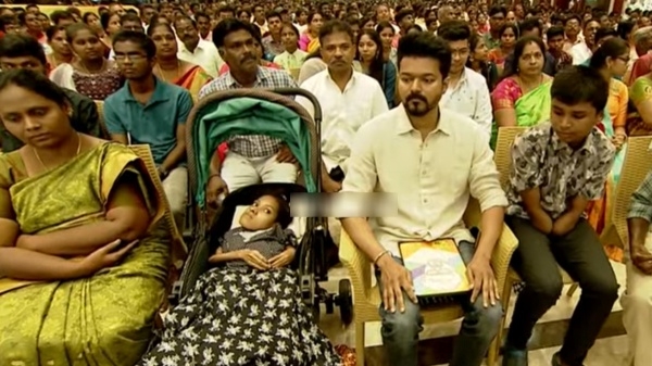 Actor Vijay was sitting with Keerthy varma 