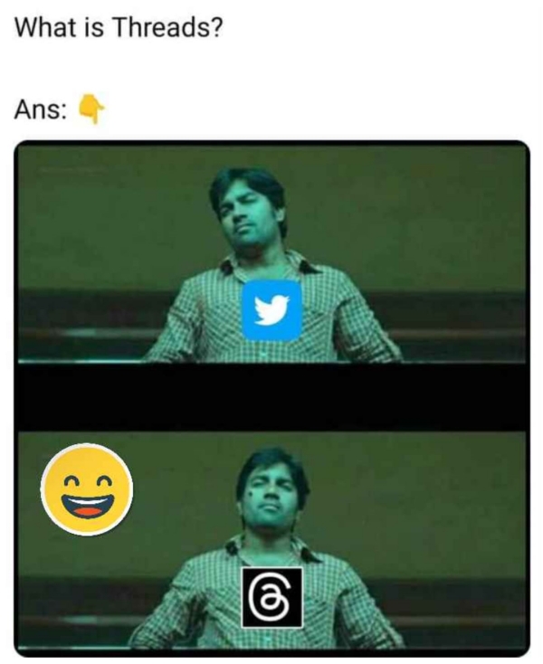 Funny memes collection on threads app