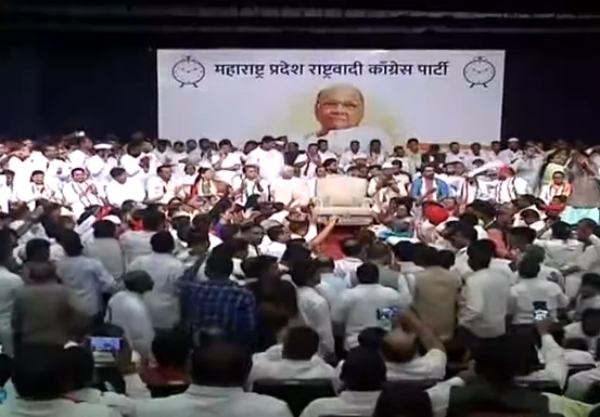 Sharad Pawar vs Ajit Pawar: More NCP MLAs at Ajit Pawars meeting in maharashtra Sharad Pawar vs Ajit Pawar: More NCP MLAs at Ajit Pawars meeting in maharashtra