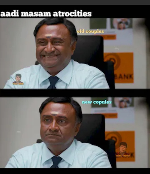 Funny memes collection on Aadi month 