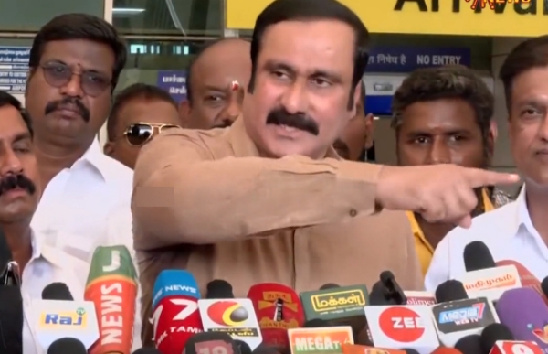 Anbumani ramadoss angry before press meet due to reporters question 