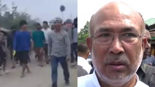 Manipur Chief Minister Biren Singh has announced protest over tribal womens video tarnishing the image of the state 