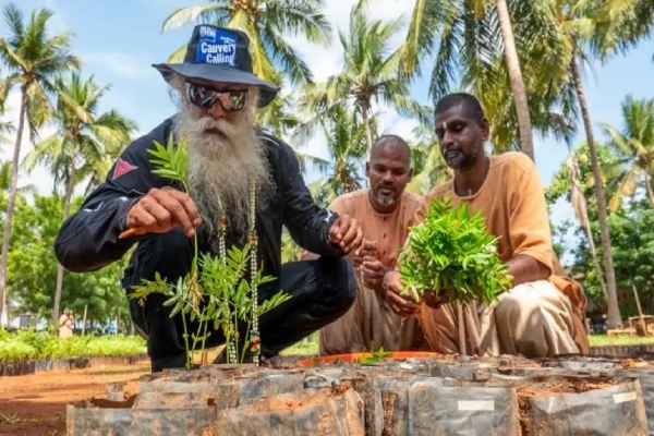  Sadhgurus Kavery kookural iyakkam who planted 8.85 crore saplings in Tamil Nadu 