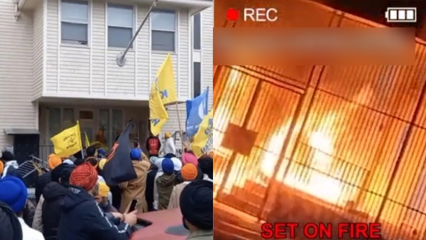  Khalistani Terror Attack: US San Francisco Indian consulate set on fire