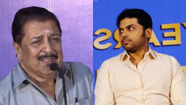 Actor Sivakumar angry speech on Actor Karthis daughter school fees Actor Sivakumar angry speech on Actor Karthis daughter school fees