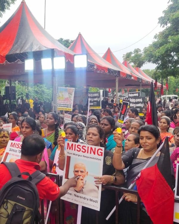 Manipur Violence: DMK women wing hold protest across Tamilnadu today