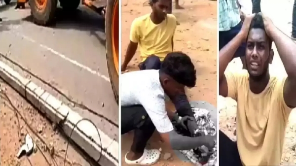 Vijayakanth insists that the government should provide a job to a student whose leg was broken in an electric pole 