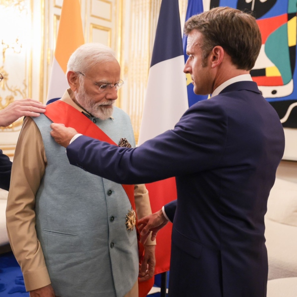 PM Narendra Modi conferred with the Grand Cross of the Legion of Honour, the highest award in France 