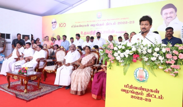 Minister Udhayanidhi Stalin said that Annamalai has no right to question DMK. 