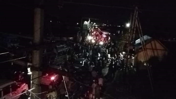 Strong opposition to NLC action; govt Bus glass broken in Neyveli 