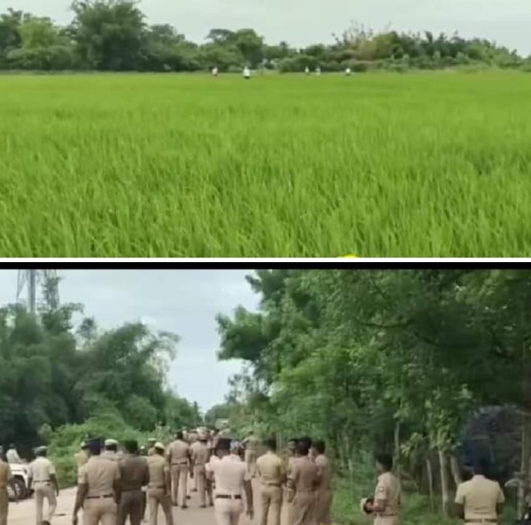 Villagers protest against NLC land acquisition attempt : 300+ police gathered
