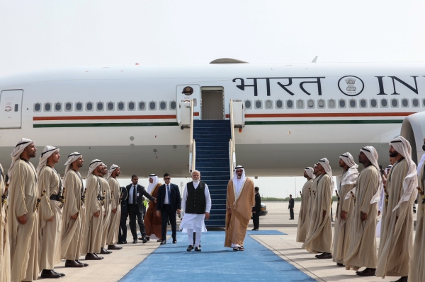 After concluding France trip PM Modi leaves for UAE and will meet President Mohammed bin Zayed Al Nahyan 