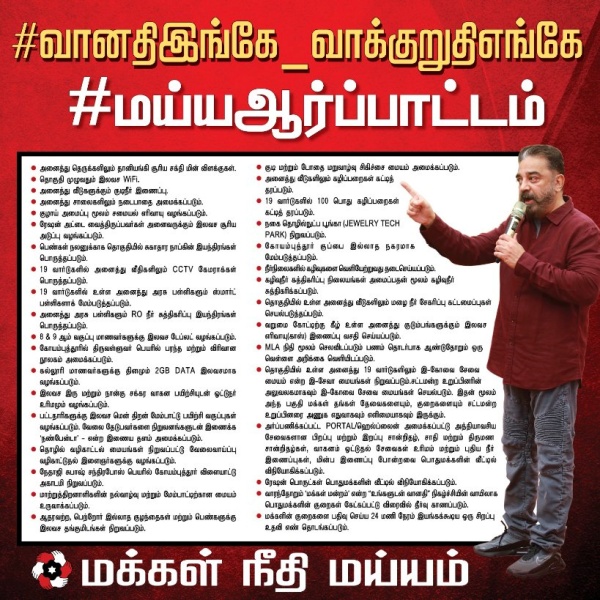 MNM Demonstrationa at Coimbatore against BJP MLA Vanathi Srinivasan