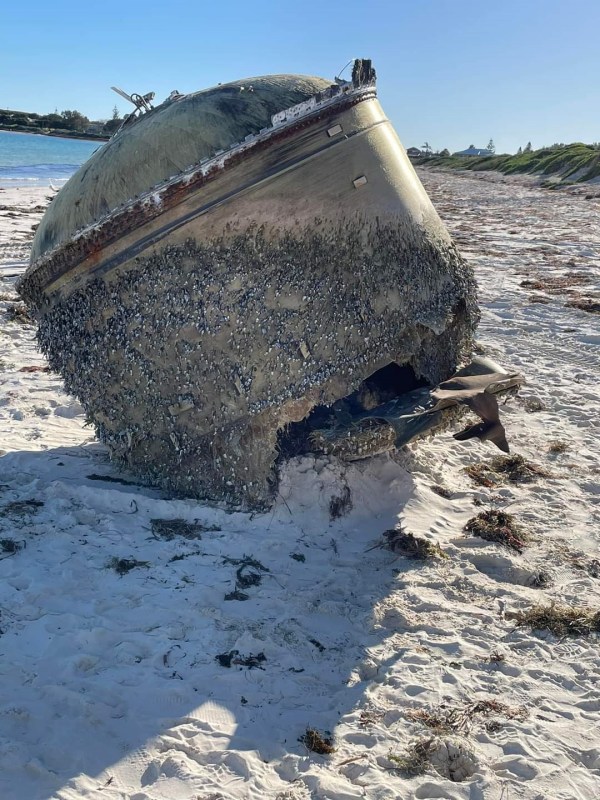  Mystery Object On Australian Beach is a part of Indian Rocket