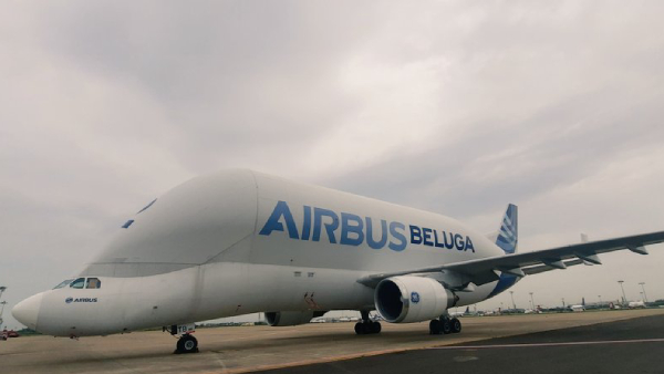 Chennai airport witnessed the Airbus Beluga Landing for the second time 