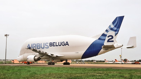 Chennai airport witnessed the Airbus Beluga Landing for the second time 